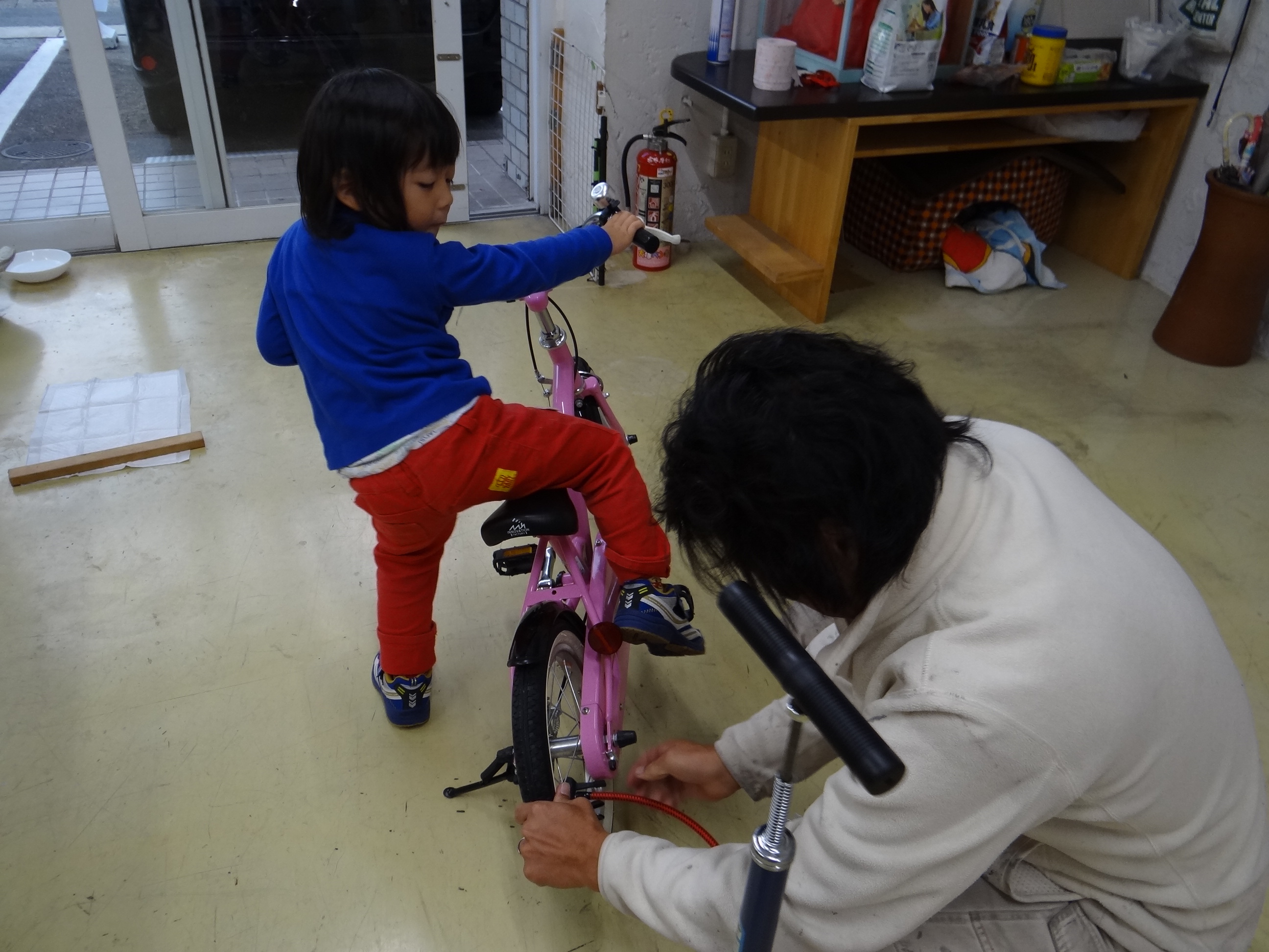 おにいちゃんの自転車。