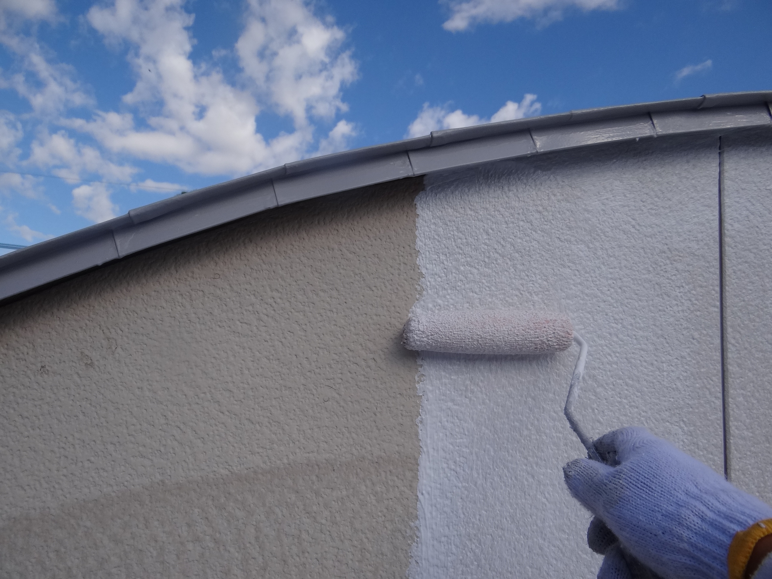 外壁塗装工事。