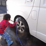 洗車。