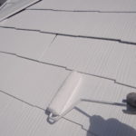 屋根塗装の施工完了。