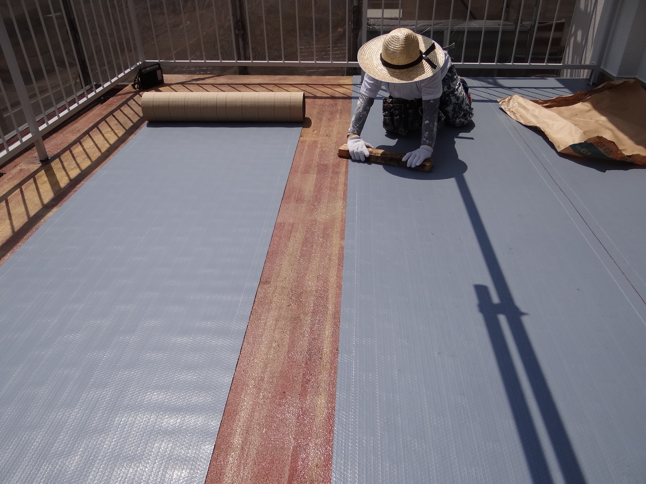 ベランダ防水。