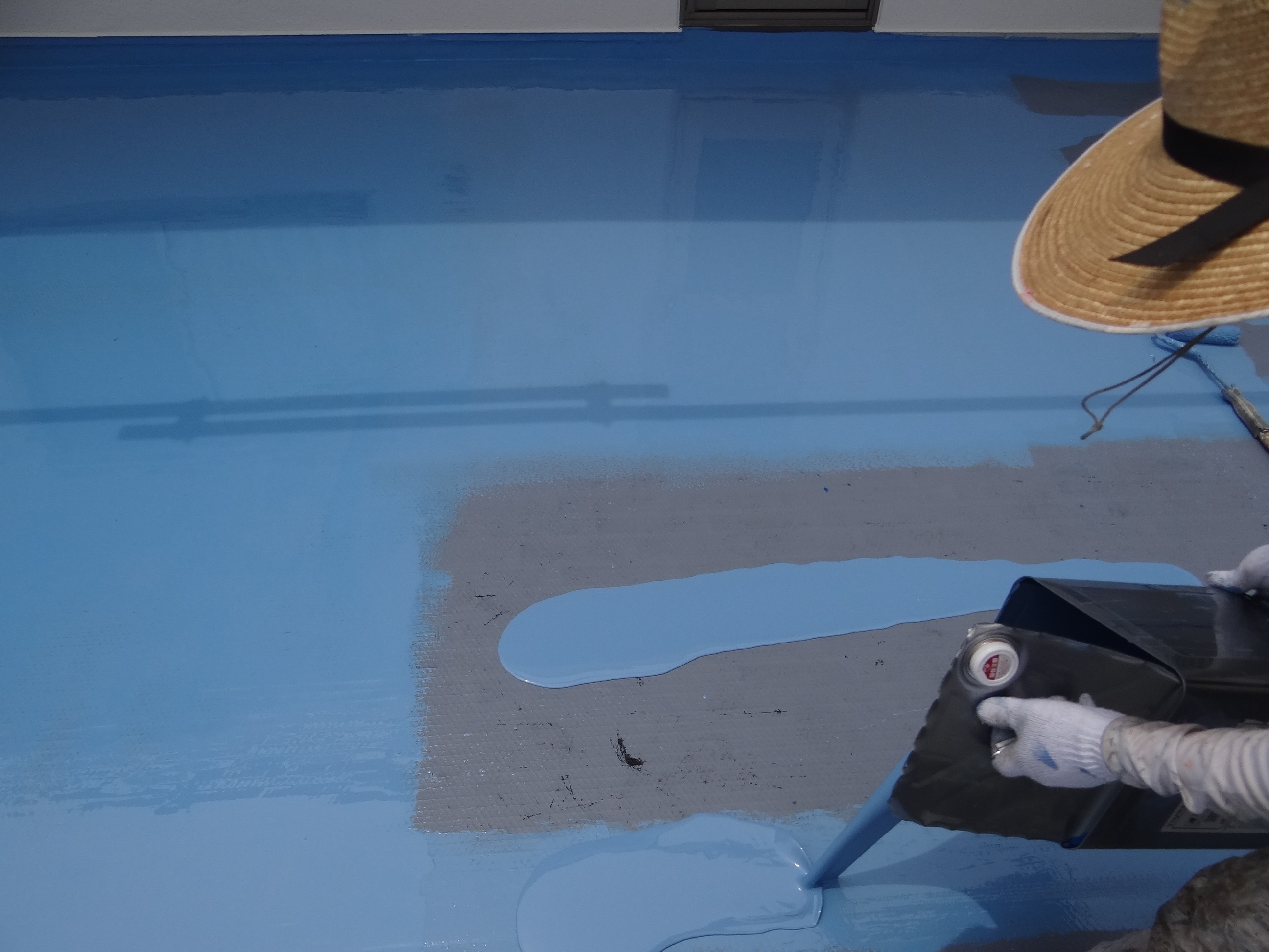 ベランダウレタン防水。