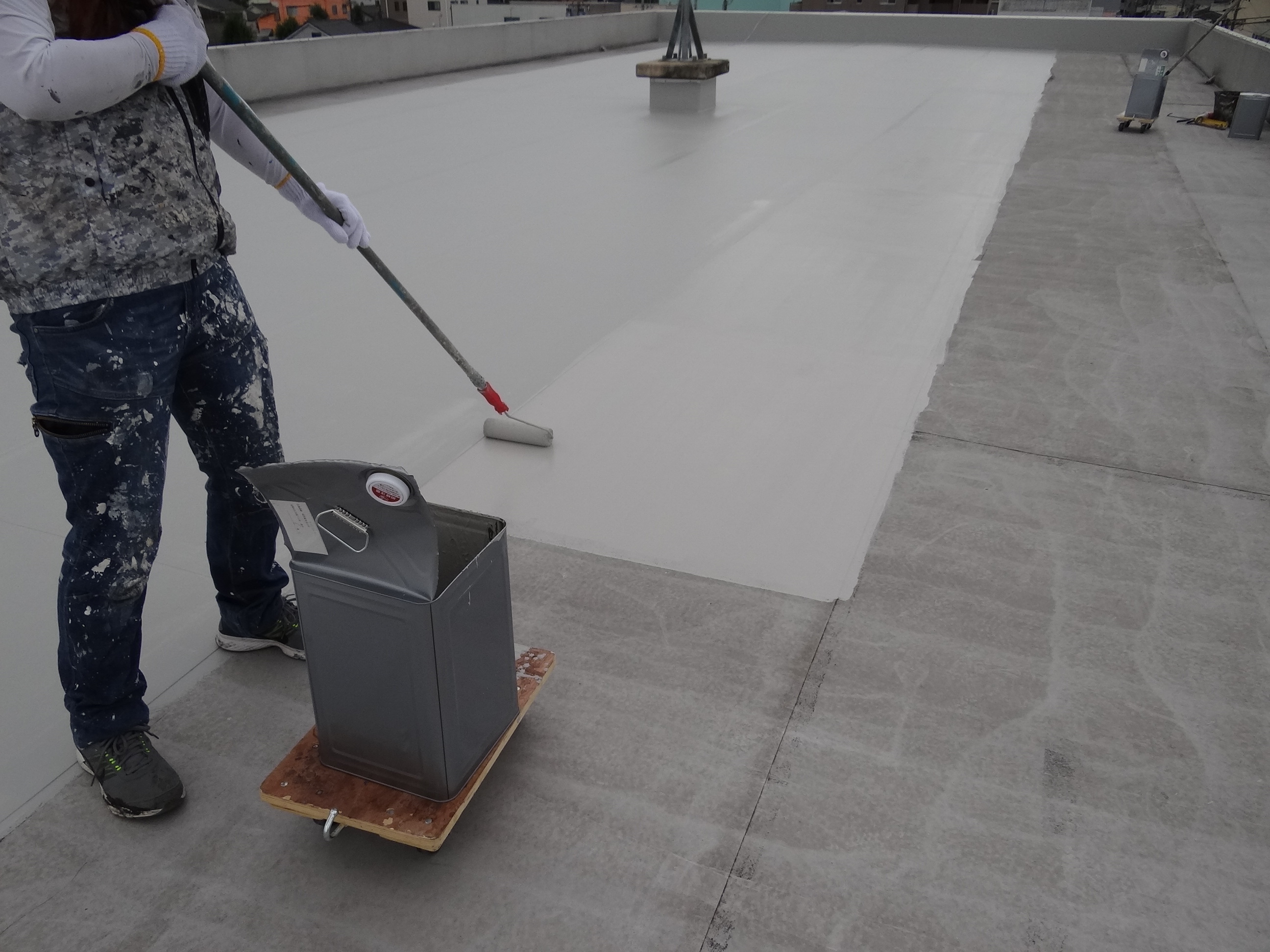 屋上トップコート。