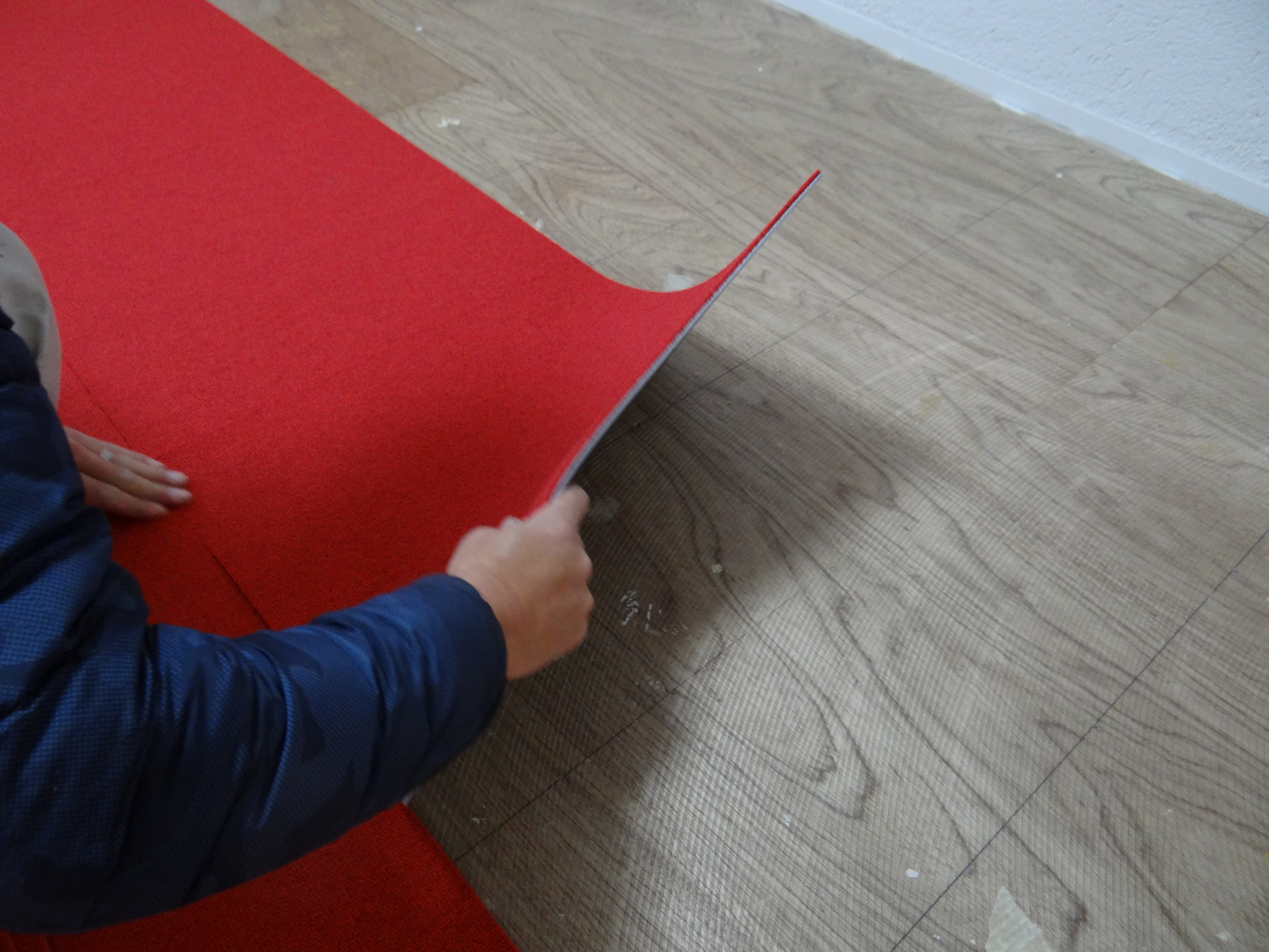 子供部屋の床。