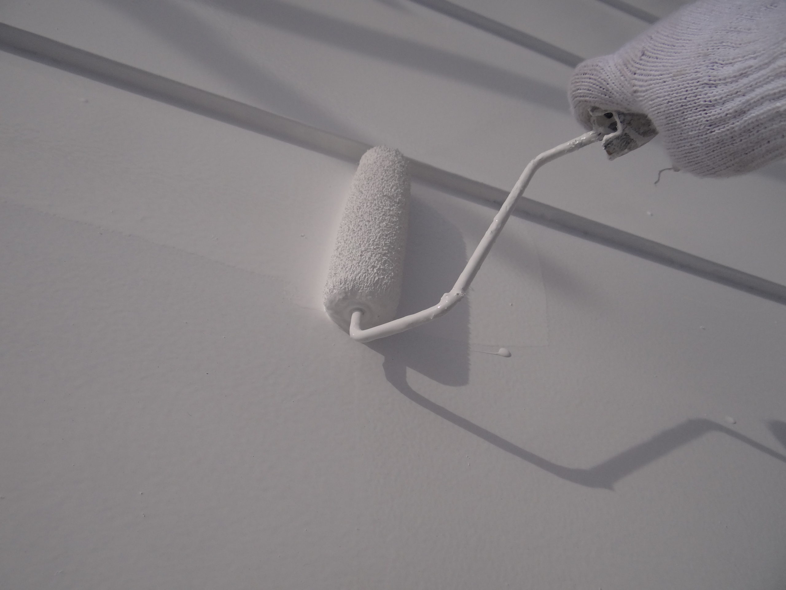 屋根塗装完了。