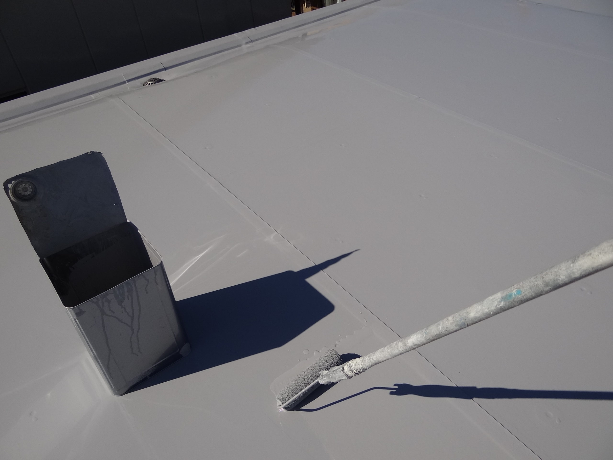 トップコートの塗り替え工事完了。