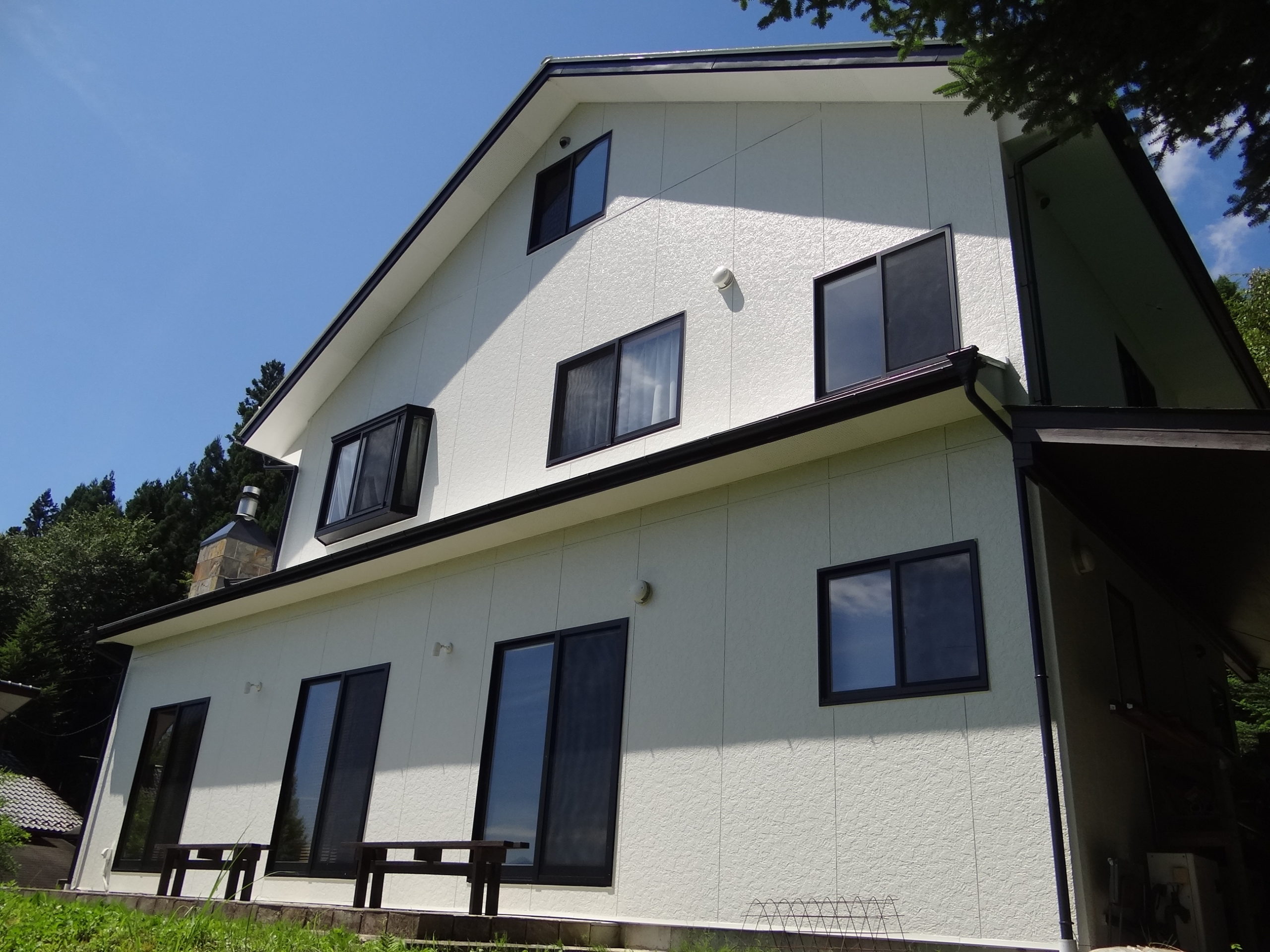 外壁塗装工事完了。