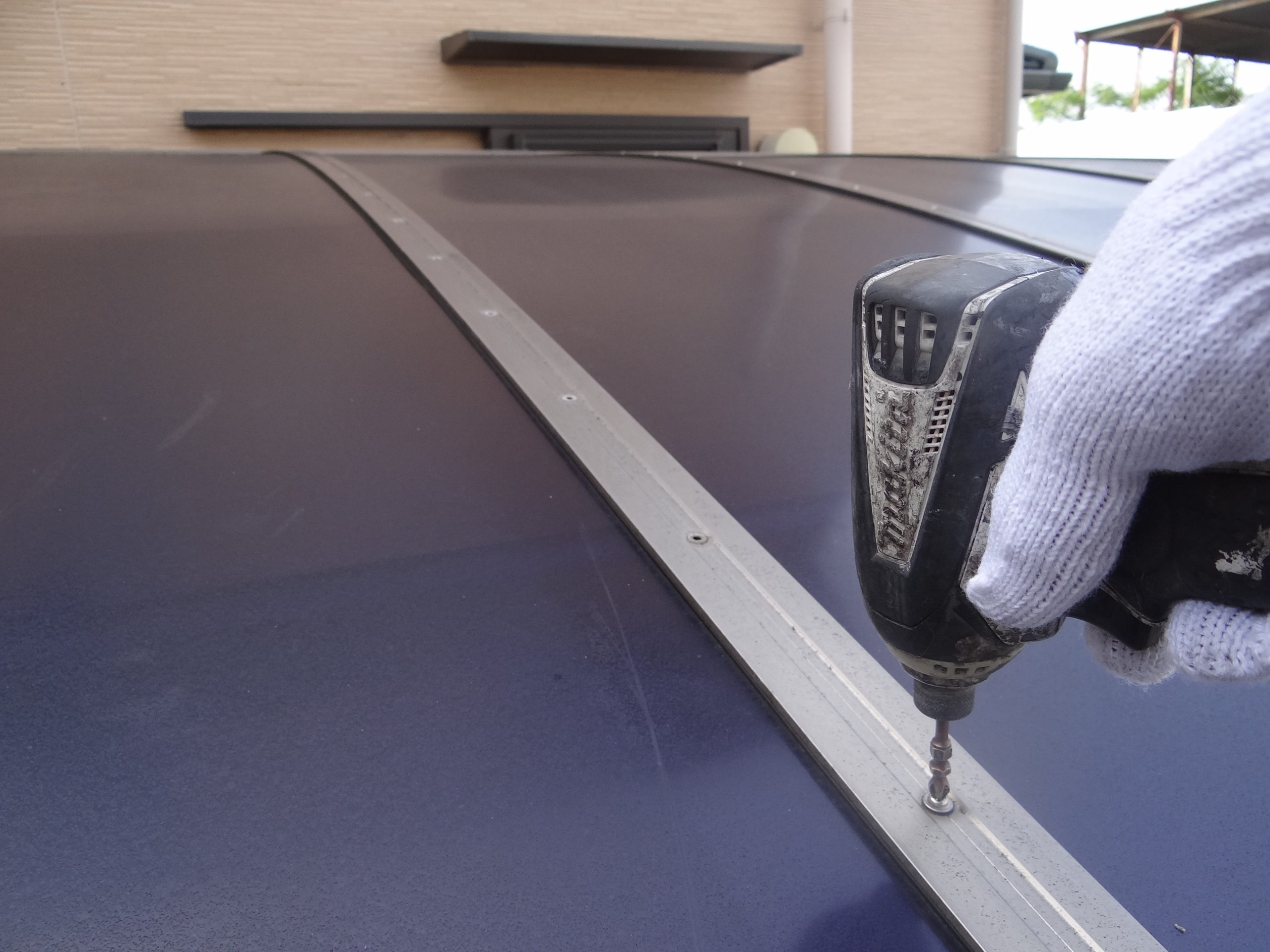 外壁塗装工事のスタート。