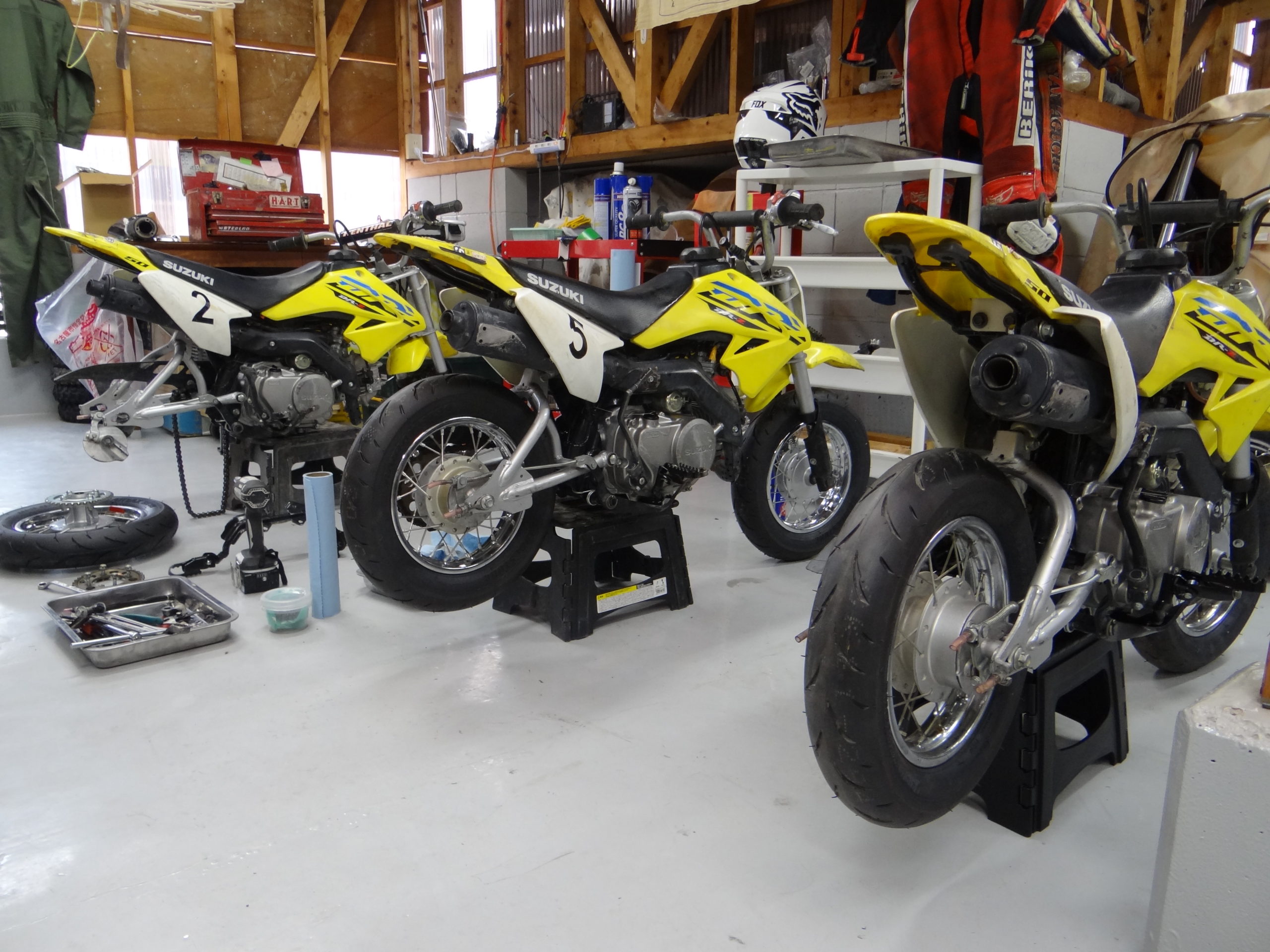 のーんびりと整備。