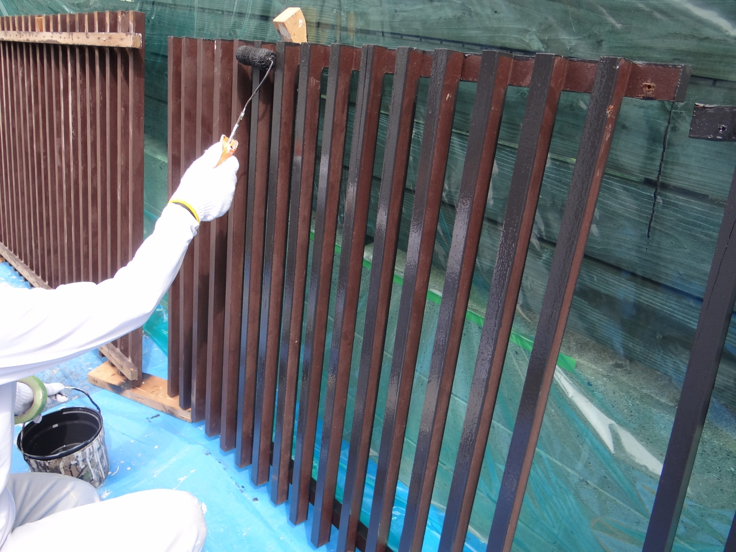 外壁塗装工事。