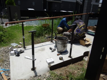 スロープ工事完了。