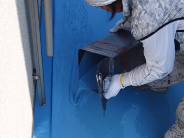 ベランダ防水完了。