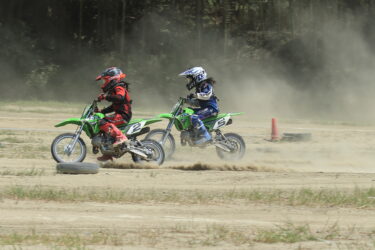 暑い日の練習。