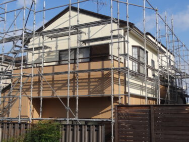 仮設足場の解体とインフルエンザ。